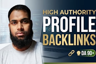 give USA pr9 da90 SEO profile backlinks for your new website