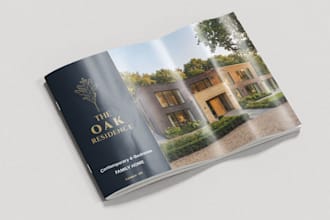 design luxury real estate property brochures and developer pitch decks