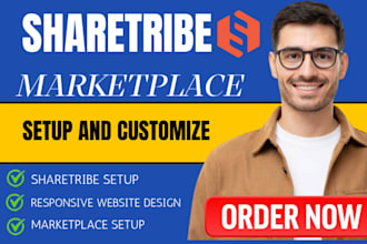 setup sharetribe marketplace and develop 2 sided sharetribe mvp website with seo