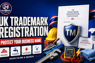 register your uk trademark for local builders plumbers electricians and cleaners