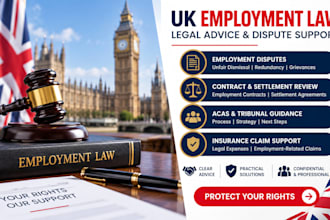 be your UK lawyer legal advisor solicitor for employment dispute insurance claim