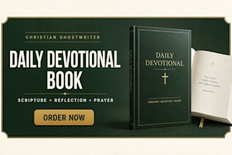 ghostwrite your christian daily devotional book with scripture and reflection
