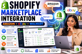 setup shopify marketplace connect amazon ebay walmart integration