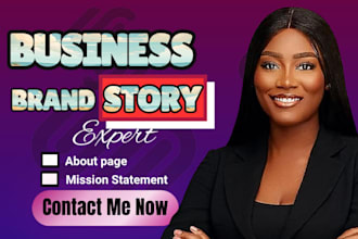write a brand story mission statement or about us page for your business