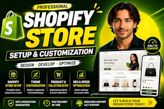 shopify store setup shopify website customization ecommerce design