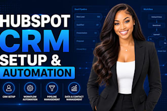 setup hubspot CRM, automation, workflows and integrations