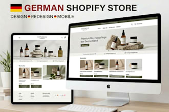 design or redesign your german shopify store