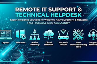 provide remote IT support and windows troubleshooting