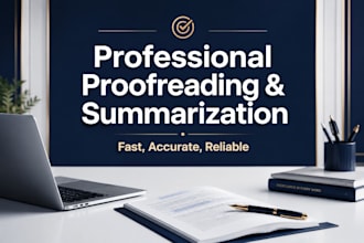proofread and summarize arabic and english content