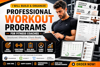 setup trainerize and organize professional workout programs for fitness coaches