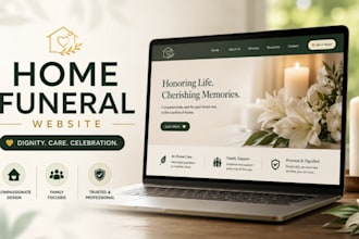 funeral home website, funeral website, memorial website, obituary website