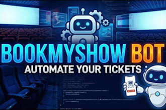 build webook bot , bookmyshow bot , axs bot, queue it, entradas bot, coldplay