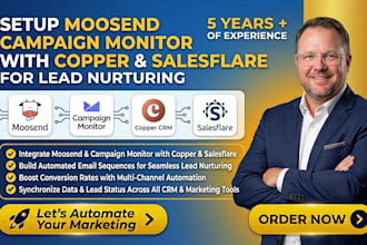 automate moosend campaign monitor with copper and salesflare for lead nurturing