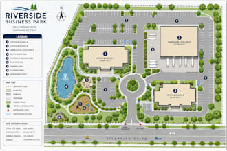 design vector map, site map, city map and 2d or 3d svg map
