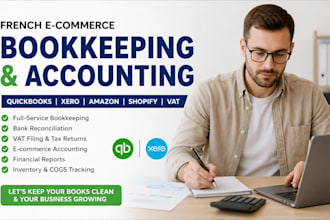 french ecommerce bookkeeping, accounting, vat filing, tax returns and quickbook