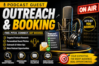 do podcast guest booking and personalized guest pitching