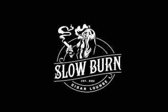 make boutique cigar lounge logo for successful businessmen