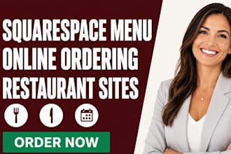 develop squarespace menu restaurant website online ordering opentable setup code