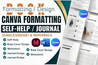 format kdp typesetting, ebook selfhelp kdp formatting paperback journal design