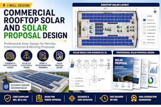 design commercial rooftop solar and solar proposal design