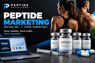 run peptide marketing peptide ads and peptide store promotion