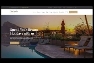 build squarespace luxury resort website hotel booking site vacation resort