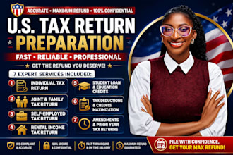 do USA tax filing, US tax returns, llc tax, business tax 1120 5472 1040 cpa