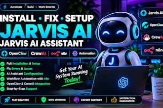 install fix setup jarvis ai jarvis ai assistant openclaw crewai n8n automation