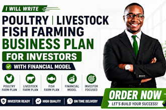 write poultry livestock fish farming business plan for investors financial model