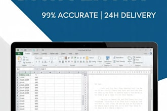 do data entry with 99 percent accuracy