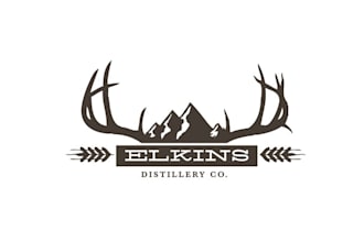 design whiskey craftsmen heart rocky mountains logo