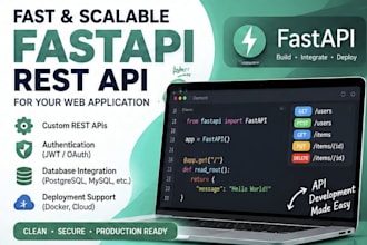 build a fastapi rest api with python and mysql database