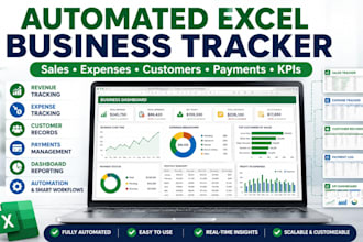 build an automated excel business tracker