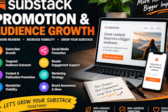 organic substack promotion, substack newsletter and substack subscriber