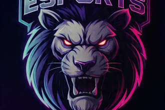 design unique mascot logo for esports gaming team