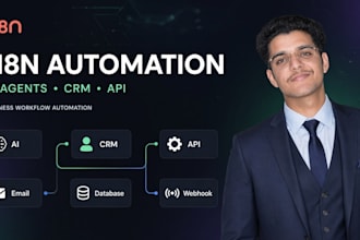 build n8n automations, ai agents, and CRM workflows