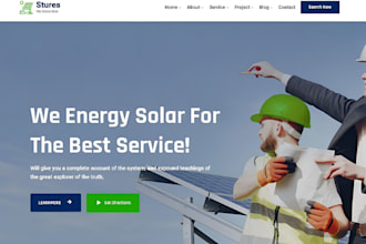design squarespace solar company website renewable energy business site
