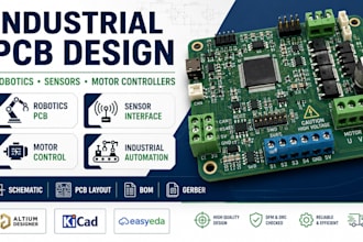design industrial equipment pcb for robotics, sensors, motor controllers