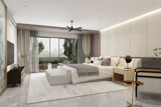 remodel bedroom layout, master suite design, 3d contemporary bedroom, hotel, dwg