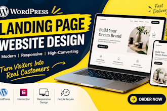 design hign converting wordpress garage door website with elementor pro