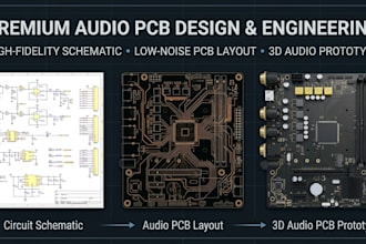 design headphone amplifier and audio interface pcb for audio electronic circuit