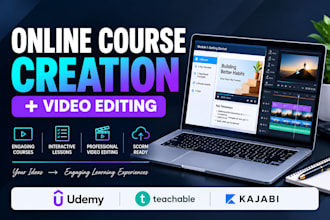 be your online course content creator and course video editor