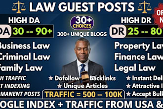 build high authority law backlinks with law guest post