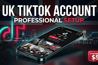 create and set up a UK tiktok account