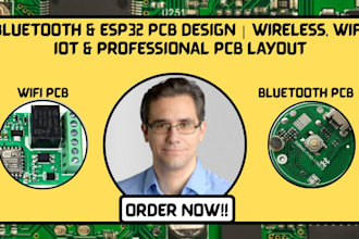 design bluetooth pcb, esp32 pcb, wireless pcb and pcb layout