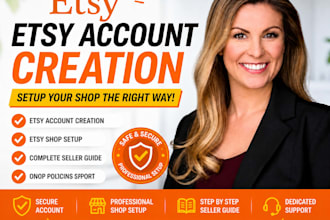 open esty seller account, etsy store setup, etsy account creation