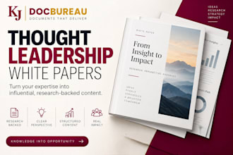 write research backed thought leadership papers