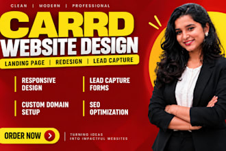 carrd website design, carrd landing page, redesign carrd co and lead capture