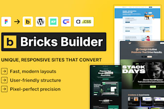 design responsive wordpress website using bricks builder