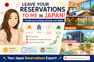 provide reservation agency services within japan